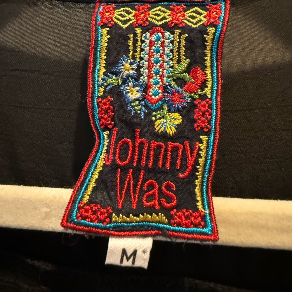 Johnny Was Black Tunic with Embroidery - Picture 3 of 5
